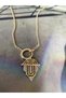 Brand Finished Zircon Stone Ring Detailed Necklace - 4