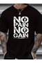 qubo Unisex Oversized Printed Cotton Crew Neck Short Sleeve BLACK T-shirt