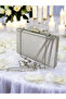 Silver Color Satin Cross Silver Crystal Stone Women's Evening Dress Bag Wedding Engagement Graduation - 6