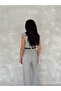 Women's Double Breasted Waist Belted Pleated Sleeveless Jumpsuit - 2