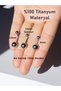 Titanyum Basic Taşsız 5/8m Toplu Göbek Belly Piercingi - 2