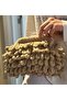Puffy Bag Hand Knitted Soft Handbag Clutch - 8