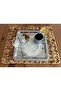 <b>%10</b> 6 pcs Eyelet Embroidered Linen Stain Resistant 6-Piece Cocktail Coffee Napkins