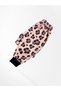 Girl's 100% Cotton Beige Leopard Patterned Long Sleeve Seasonal Pajama Set - 4