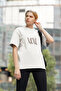 Leopard Xoxo Written Printed Women's Crew Neck Cotton Oversize Short Sleeve T-Shirt - 2