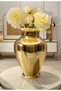 Gold European Style Decoration Glass XL Size 31 cm Linda Vase - 3