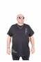 Men's Large Size Crew Neck T-Shirt Believe 25157 Black