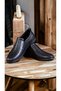 Men's Genuine Leather Shoes, Daily Shoes, Summer Shoes, Loafers, Black Leather - 6