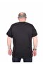 Men's Large Size Crew Neck T-Shirt Believe 25157 Black - 4