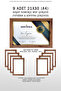 9 Pieces 21X30 Frame - A4 Frame - Mdf Wooden Frame - Certificate Frame - Diploma Frame