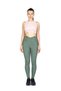 Cross Waist Detailed Green Winter Thermal Recovery Leggings with Fleece Inside - 3