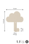 1 Cream 1 Green Metal Cloud Shape 2 Pcs Hangers for Children's Rooms - Durable Wall Mounted Hanger - 4