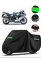 Kawasaki Zzr 1400 Abs Compatible Motorcycle Tarpaulin Premium (Lock Compatible)- Black - Mpro9002