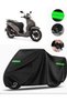 Peugeot Belville 200I Abs Compatible Motorcycle Tarpaulin Premium (Lock Compatible) - Black - Mpro9002