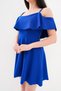 Mini Crepe Fabric Varyete Dress with Fold Design Straps - 7