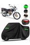 Kuba Cg 100/Km125-6 Rear Bag Compatible Motorcycle Tarpaulin Premium (Lock Compatible)-Black