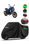 Peugeot Pm-01 125 Rear Bag Compatible Motorcycle Tarpaulin Premium (Lock Compatible)-Black