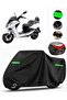 Sym joyride evo 200 rear bag compatible motorcycle tarpaulin premium (lock compatible)-black