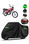 Honda Cg 125 Rear Bag Compatible Motorcycle Tarpaulin Premium (Lock Compatible)-Black