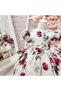 Cream Burgundy Vintage Baby Girl Dress, Birthday, Photo Shoot Dress, Suitable for Ages 0-13 - 2