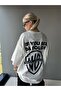 Unisex Warn'A Brother Printed Oversize 100% Cotton T-Shirt - 5