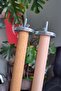 Natural Wooden Perch and Pedicure Perch Set for Venty Parrots 35 cm - Ø 18 mm - Sandy Perch - 2