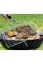 Stainless Steel BBQ Fish Grill Basket with Removable Handle, Bonus Mat, Brush & Pouch. - 5