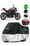 Suzuki Gsx-S 1000 Rear Bag Compatible Premium Motorcycle Tarpaulin (Lock Compatible) Black-Grey