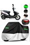 Kuba Fighter 80 Rear Bag Compatible Premium Motorcycle Tarpaulin (Lock Compatible) Black-Grey