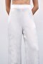 Jacquard wide leg trousers - ecru - 3