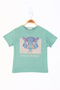 Boy's Embossed Patterned T-Shirt - 2