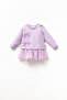 Transitional Long-Sleeved Lined Baby Girl Tulle Dress - 3