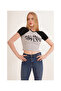 23254271 Camisole Malibu Printed Short Sleeve Crop Blouse BLACK - 7