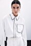 Loose Shirt with Pocket Detail - Ecru - 4