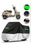 Vespa Gtv 300 Ie Rear Bag Compatible Motorcycle Tarpaulin Premium (Lock Compatible)-Black