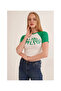 23254271 Camisole Malibu Printed Short Sleeve Crop Blouse GREEN - 5