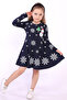 Girl's Snowflake Printed Dress