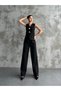Women's Big Button Detailed Vest Pants Double Set - 2