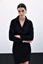 Patterned Plain Classic Shirt - Black - 4