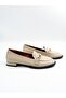 Women's Genuine Leather Ballerinas Cream - 2