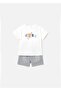 Baby Boy T-Shirt Striped Shorts Set Blue 1253