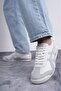 Comfortable Casual Lace-Up Casual Sneaker White-Grey Men's Sports Shoes - 4