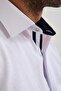 Classic Short Sleeve Neon Dot Dobby Gift Boxed Men's Shirt Fs-001216 - White - 6