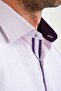 Classic Short Sleeve Linen Cotton Garneli Men's Shirt with Gift Box Fs-000748 - Light Lilac - 6