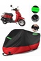 Vitello Rover 100 Compatible Premium Motorcycle Tarpaulin (Lock Compatible) Black-Red