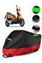 Yuki Defender Maxi Adv Compatible Premium Motorcycle Tarpaulin (Lock Compatible) Black-Red