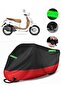 Yuki Yk 150 T-3 Compatible Premium Motorcycle Tarpaulin (Lock Compatible) Black-Red