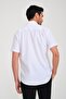 Classic Short Sleeve Neon Dot Dobby Gift Boxed Men's Shirt Fs-001216 - White - 4