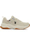 Men's Beige Low-Top Sneakers - Lightweight Lace-Up Design, Comfortable for Everyday Outfits