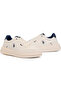 Men's White Low-Top Sneakers - Lightweight with White Sole, Comfortable Casual Shoes - 3